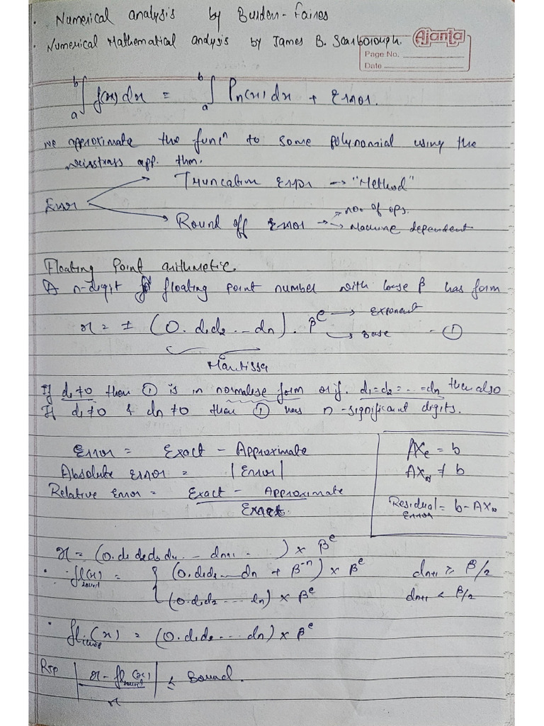Numerical Methods Till Midsem | PDF
