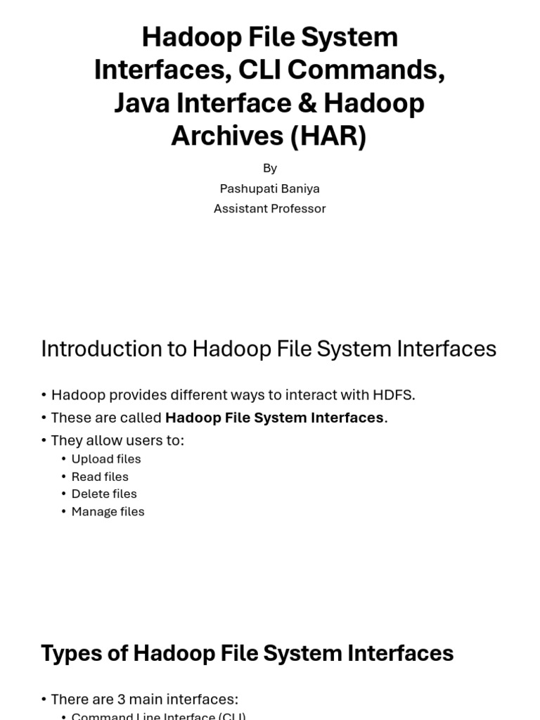 Lecture 4-1 | PDF | Computer File | Apache Hadoop
