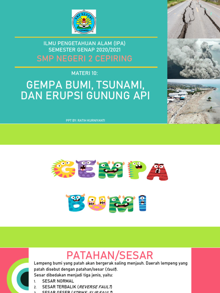 10 - Gempa Bumi Dan Gunung API | PDF