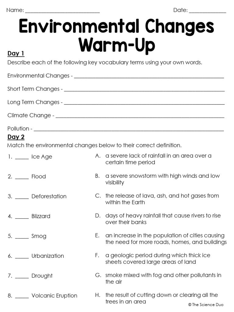 Environmental Changes | PDF | Climate Change | Environmental Issues
