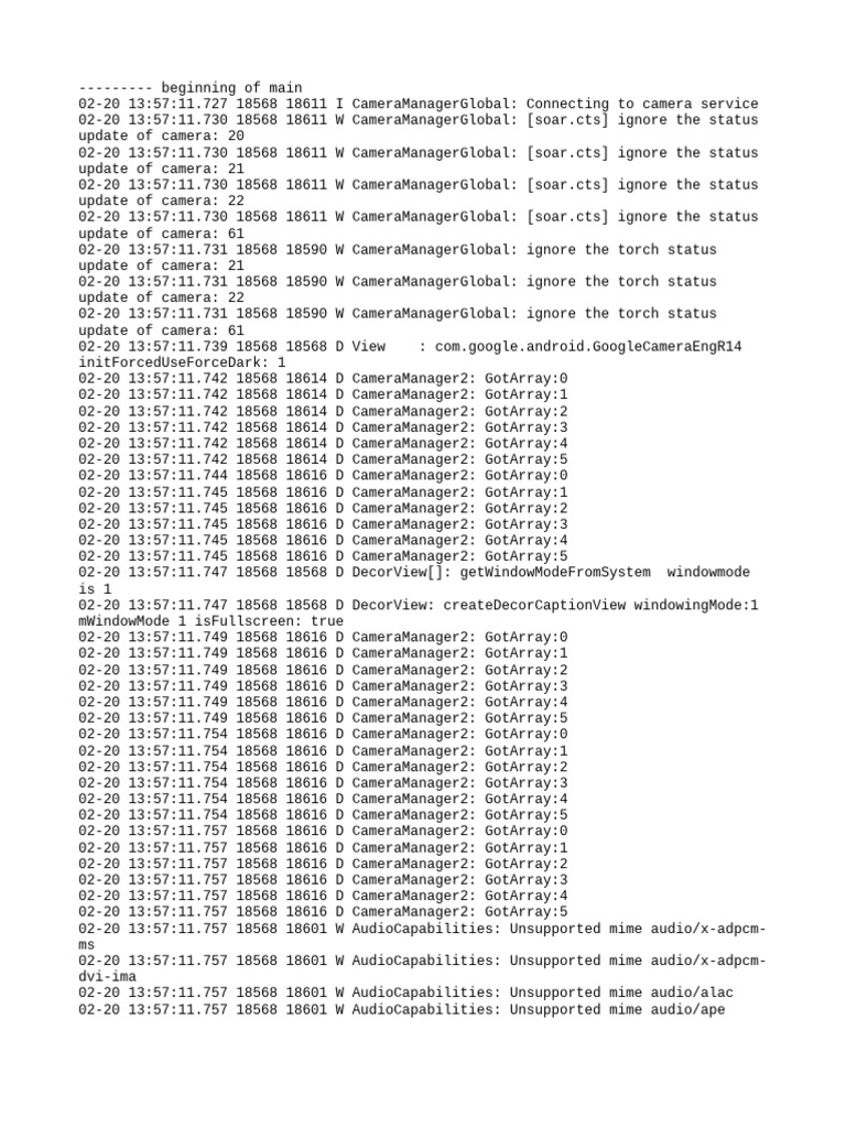 Log Cat 1771585031674 | PDF | Computing | Computer Programming