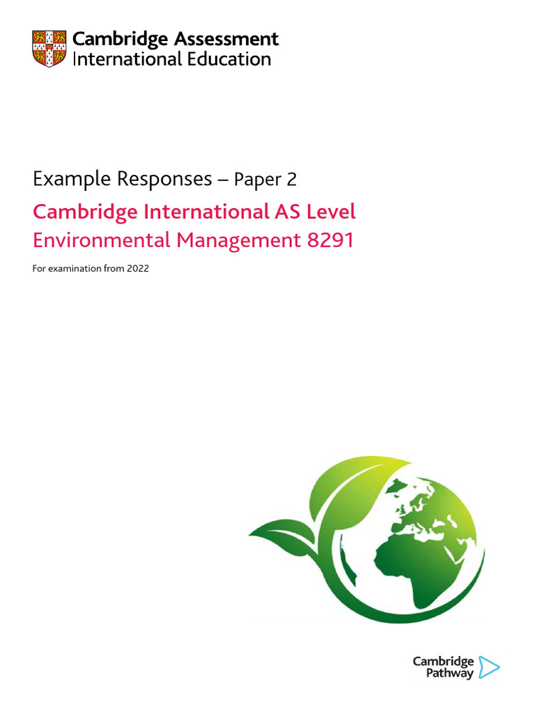 8291 Example Responses Paper 2 (For Examination From 2022) | PDF ...