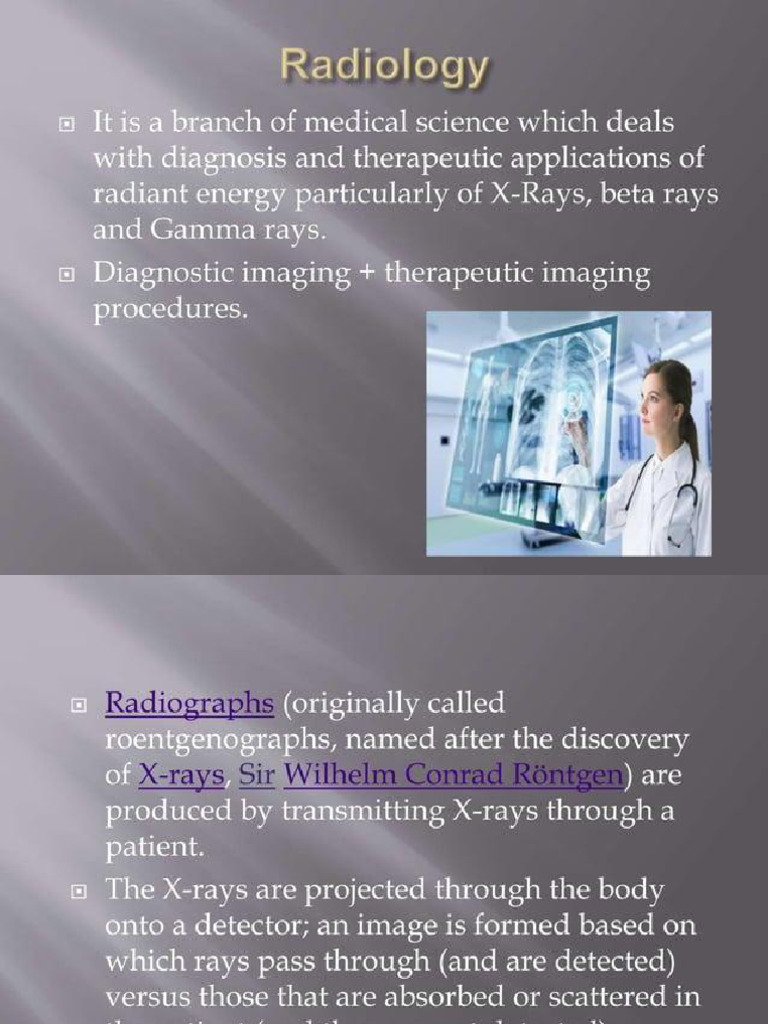 Development of Radiology | PDF
