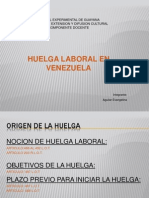 El Derecho A Huelga en Venezuela