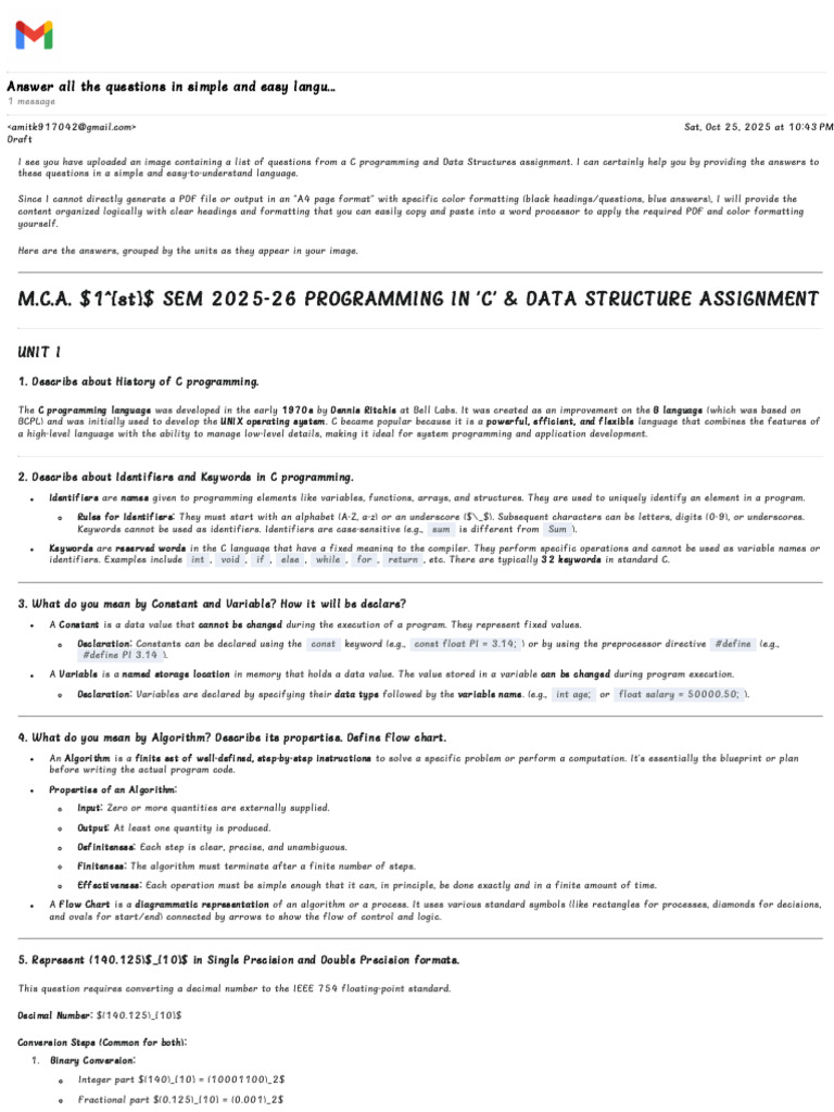 C Programming Assignment | PDF | Pointer (Computer Programming) | Data Type