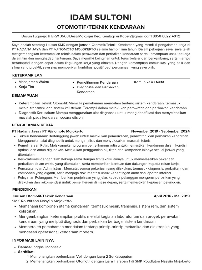 CV Ats Costumer9 | PDF