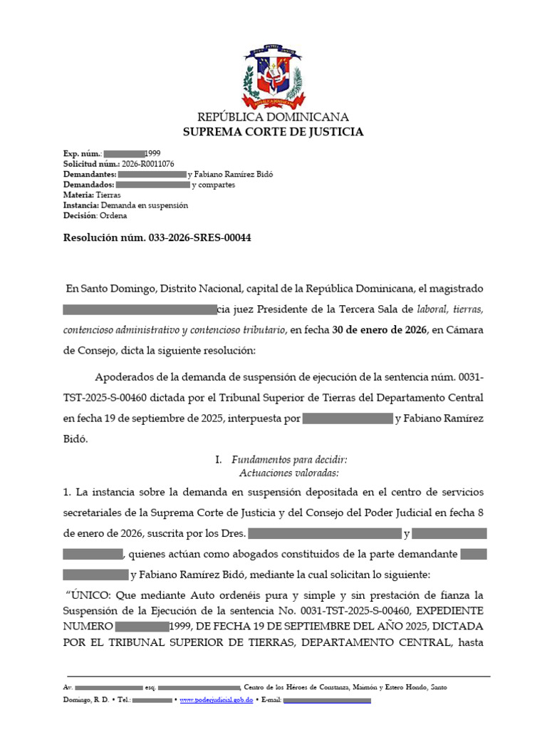 Suprema Corte de Justicia: República Dominicana | PDF | Sentencia (ley ...