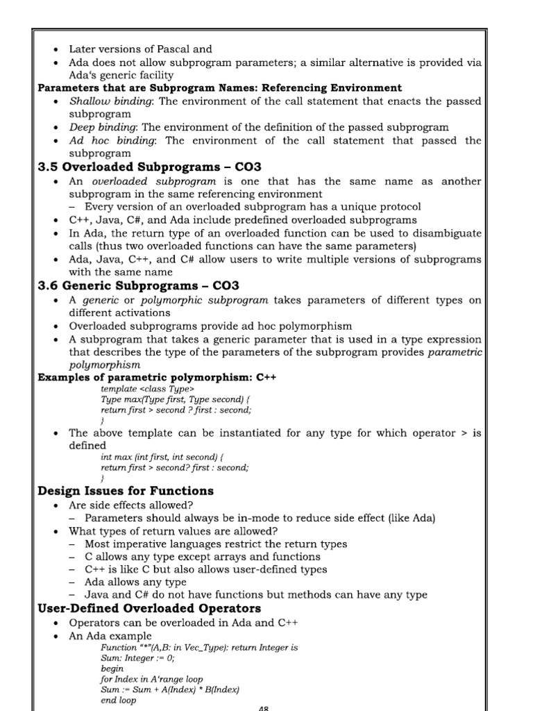 Advance Programming Notes | PDF