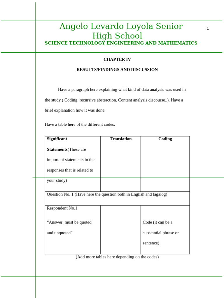 Revised 2 Sample Format Chapter 4 and 5 | PDF | Science | Methodology