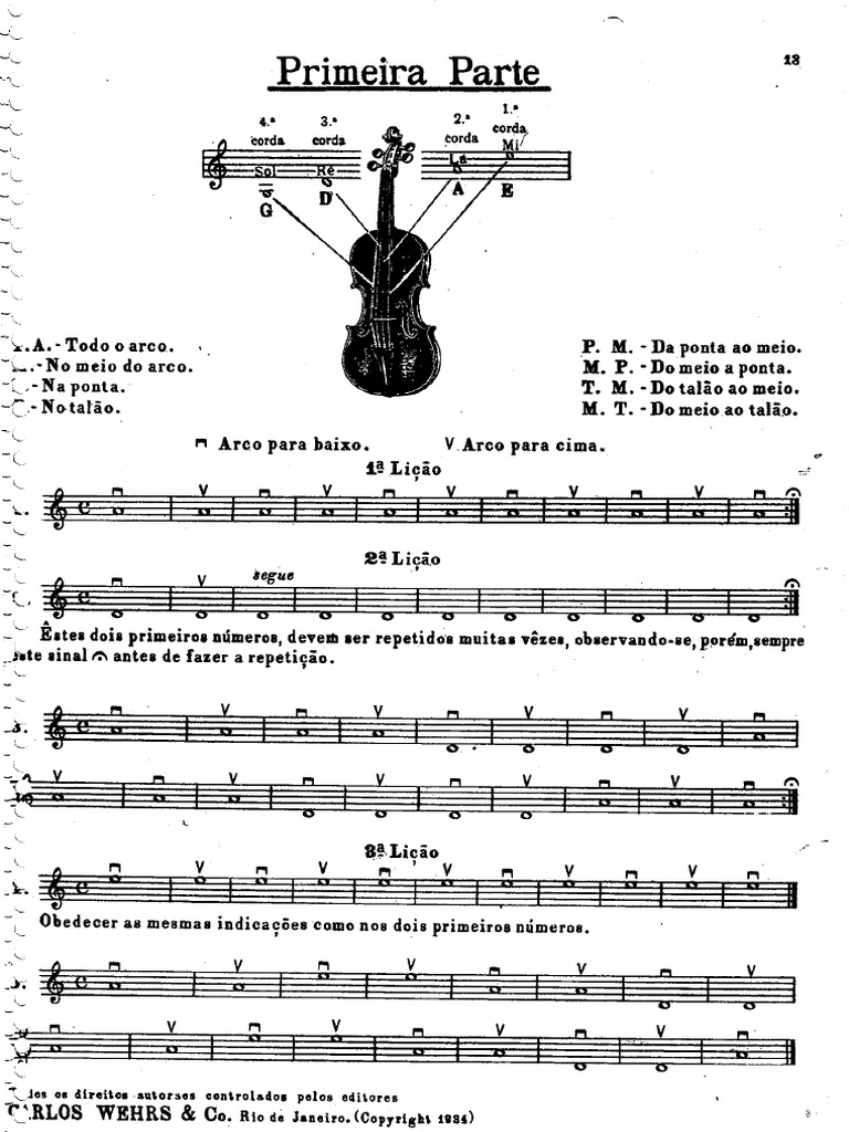 Metodo de Violino - CCB Iniciante | PDF
