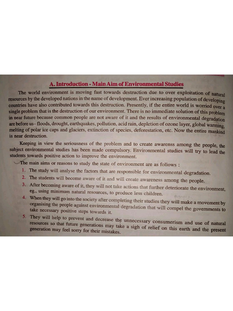 Unit 1 EVS | PDF