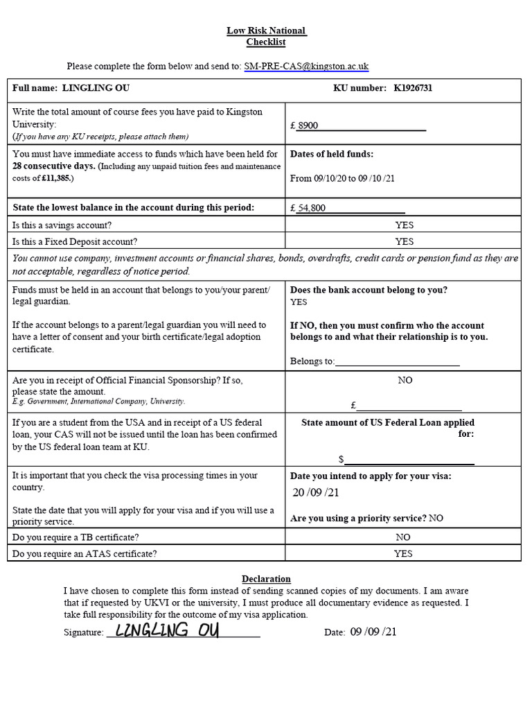 LRN Form | PDF | Visa Inc. | Overdraft
