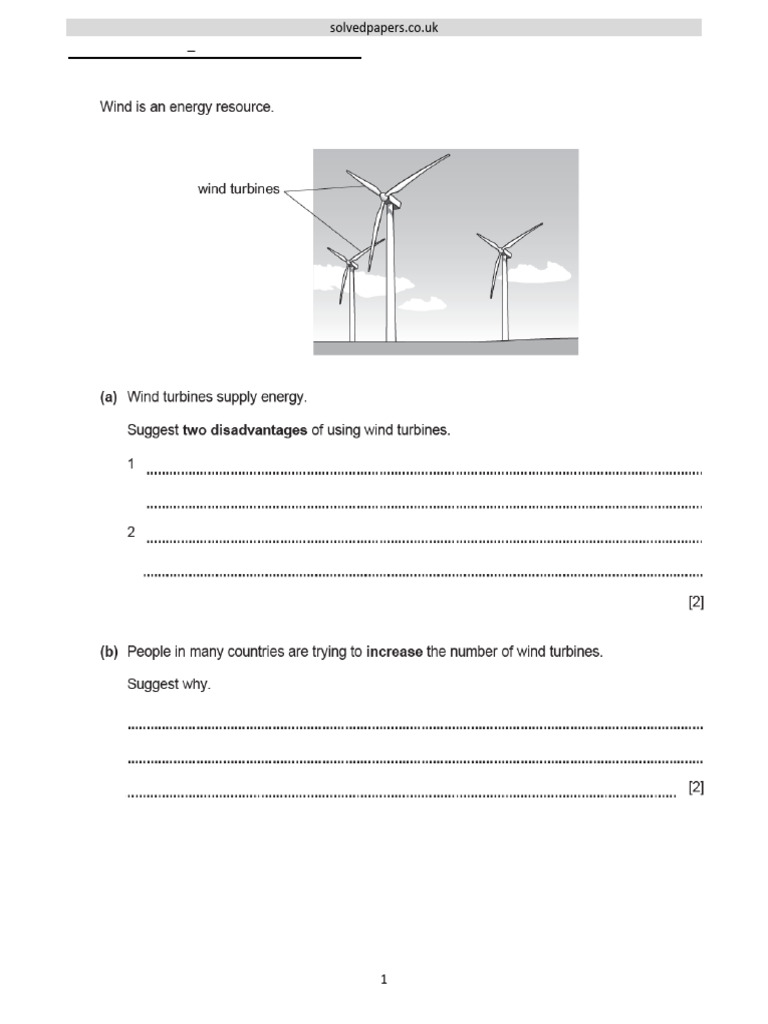 2022 17 Energy Resources Checkpoint Sec 1 Physics | PDF