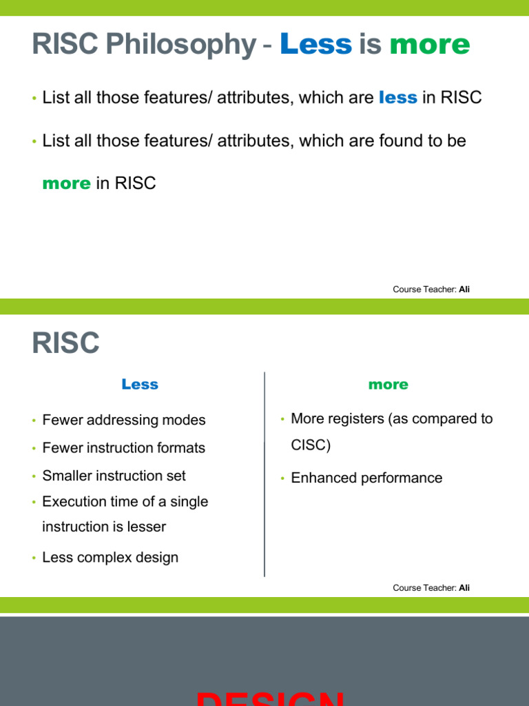 MIPS ISA Design Principles | PDF | Office Equipment | Digital Electronics