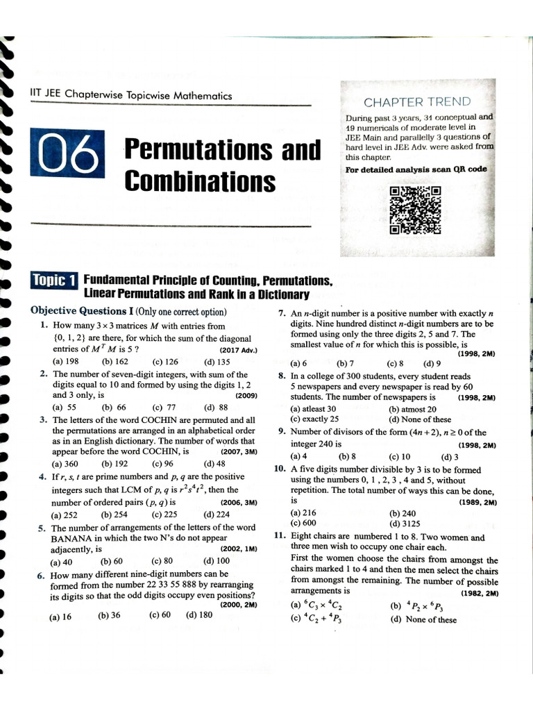 Permutation and Combination | PDF