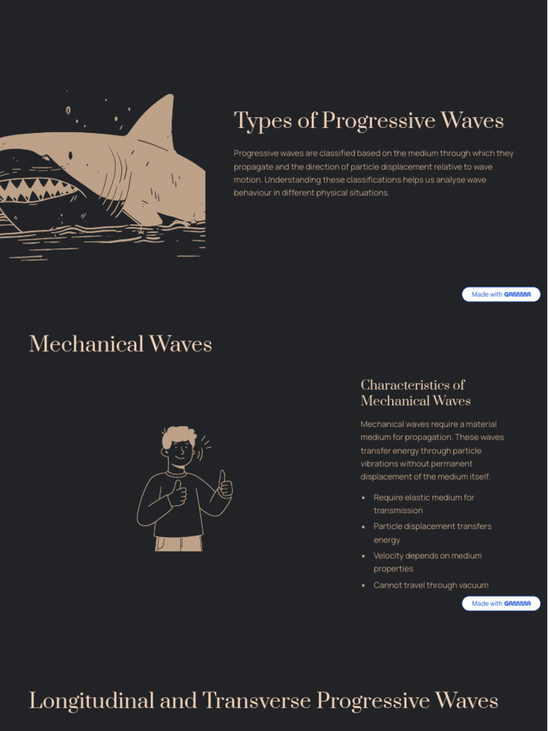 Types of Progressive Waves | PDF | Waves | Sound