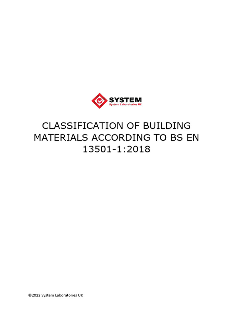 Euroclass 13501 2 Summary | PDF | Combustion | Fires