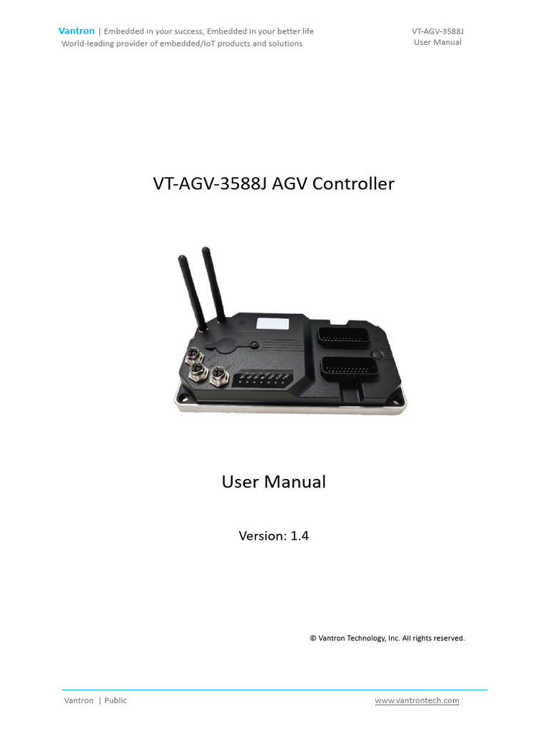 VT-AGV-3588J AGV Controller User Manual | PDF | Electrical Connector ...