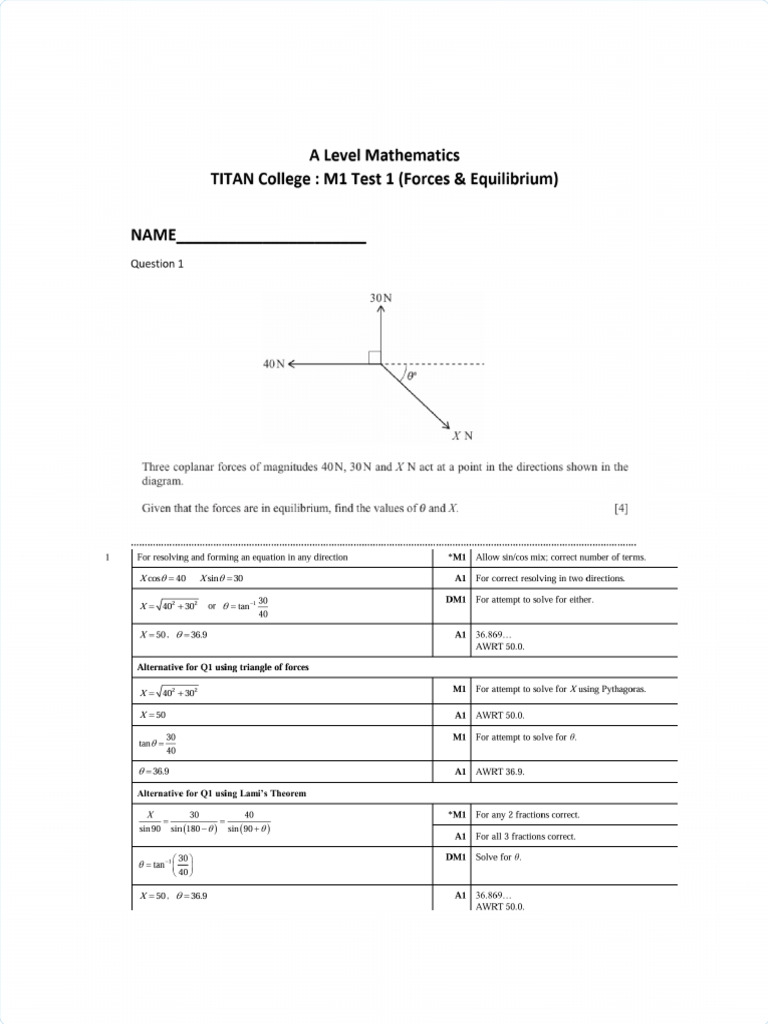 M1 Test 1 Ms | PDF