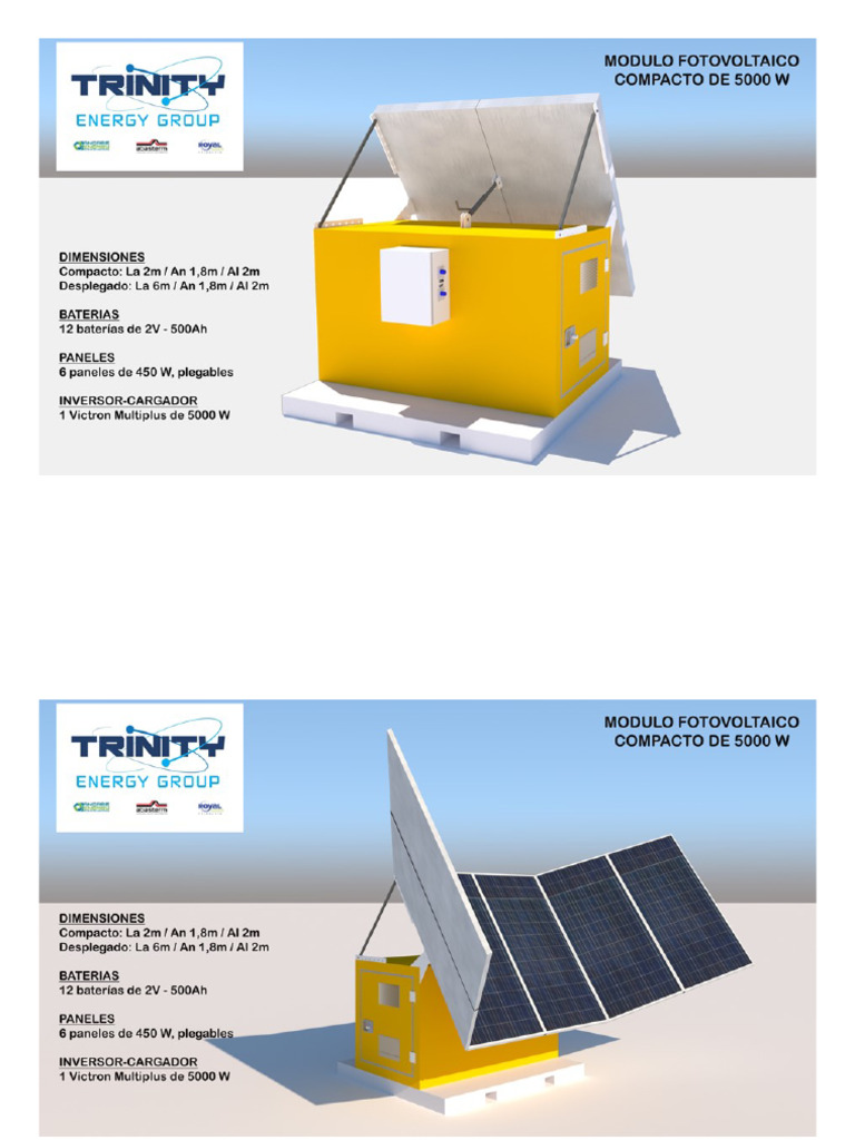 Generador Solar Móvil, 5000W, Trinity Energy Group SPA | PDF