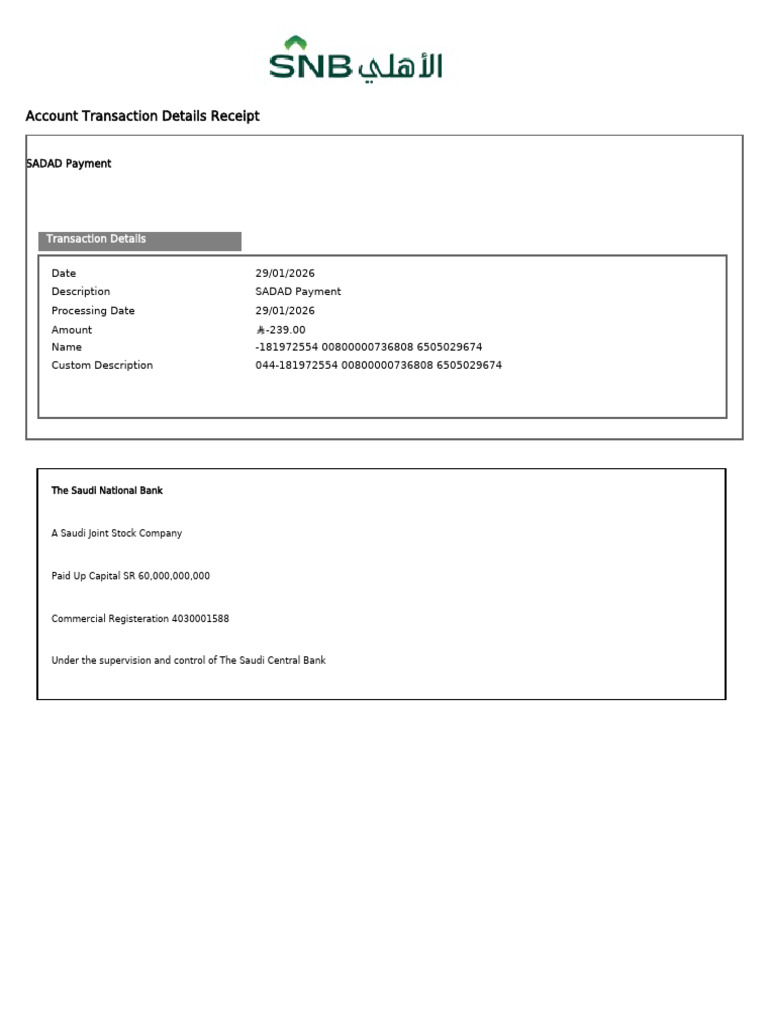Transaction Receipt 1 | PDF