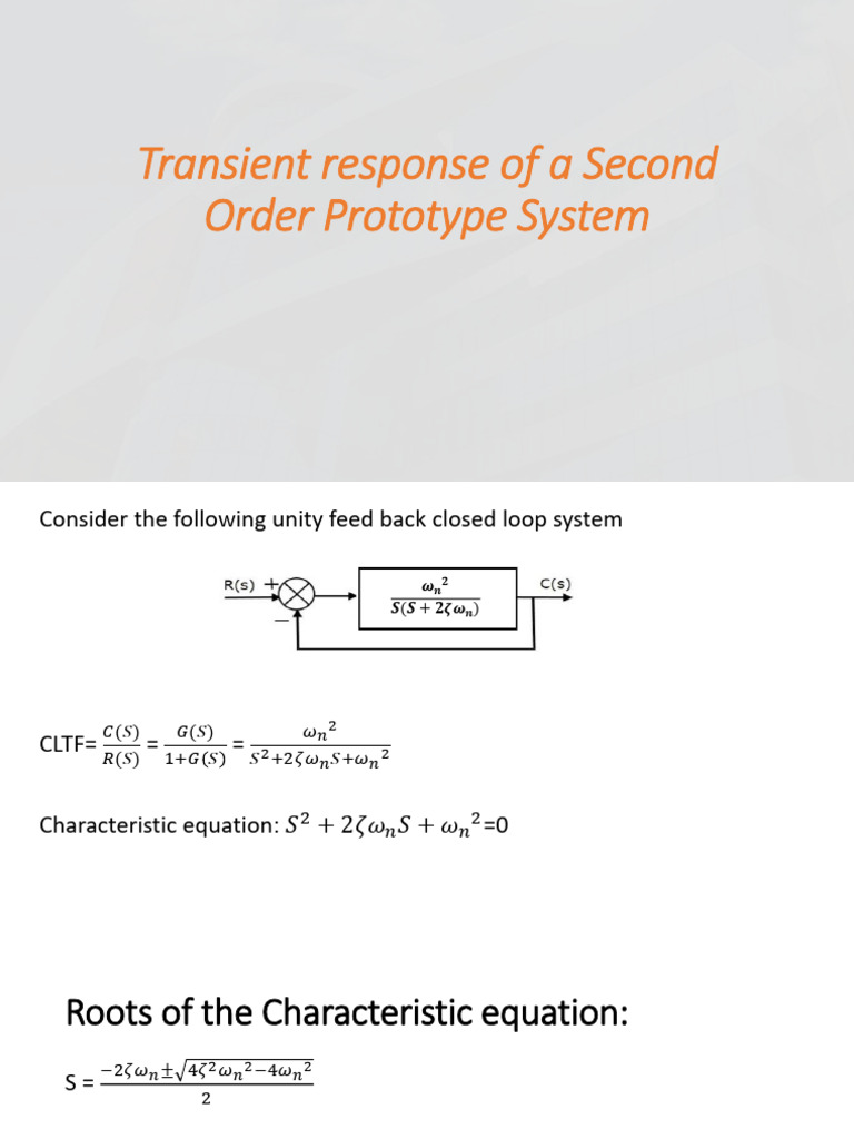 06 2nd Order Prototype System | PDF | Damping | Mechanics