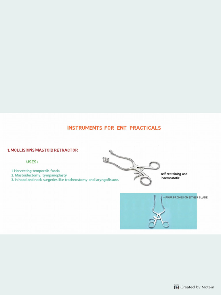 ENT Instruments | PDF