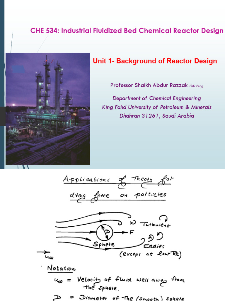 Unit 1 - Background of Reactor Design | PDF
