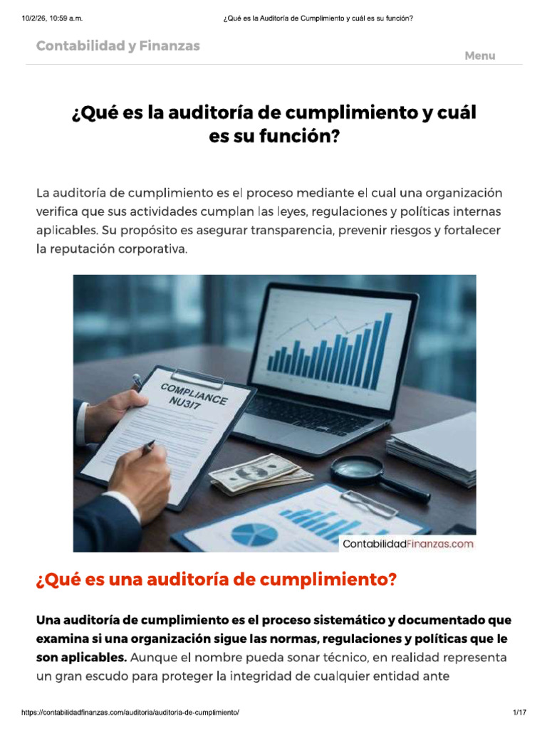 Auditoria de Cumplimiento | PDF