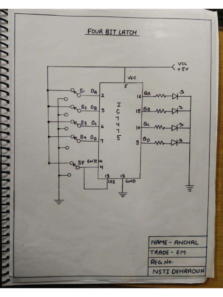 4 Bit Latch - Anchal | PDF