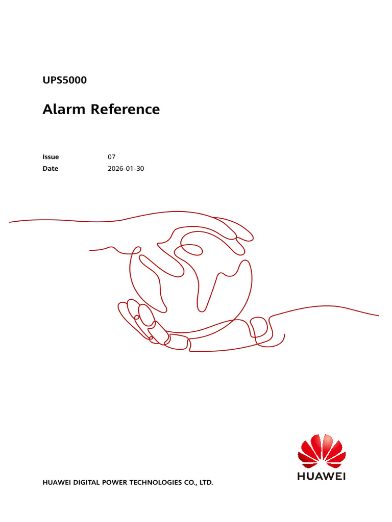 UPS5000 Alarm Reference | PDF | Electronics | Electric Power