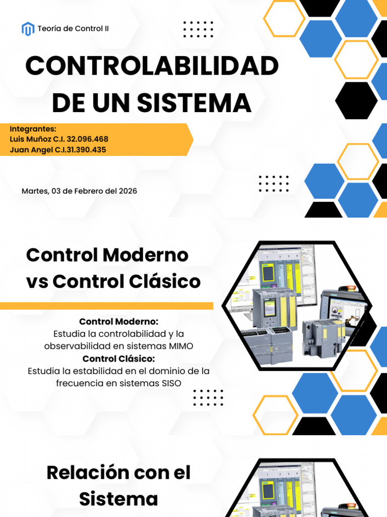 Teoria de Control II - Controlabilidad | PDF | Física Matemática ...