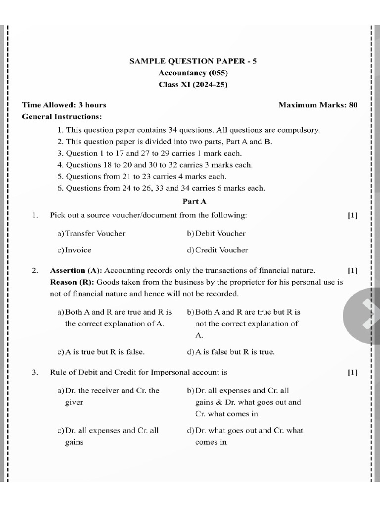 Sample Paper Set 5 | PDF
