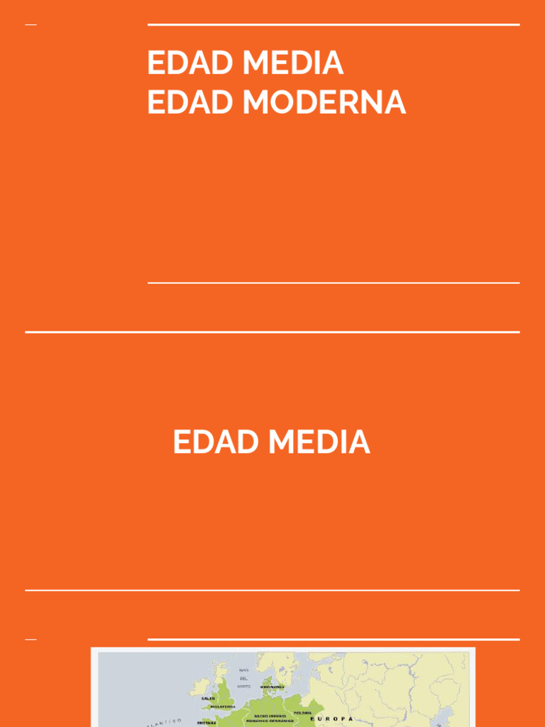 Edad Media Edad Moderna | PDF | Edades medias | Renacimiento