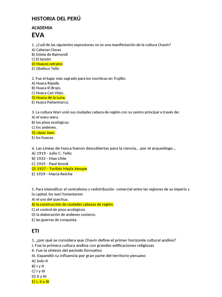 ETI 5to y Academia Quincena de Octubre | PDF
