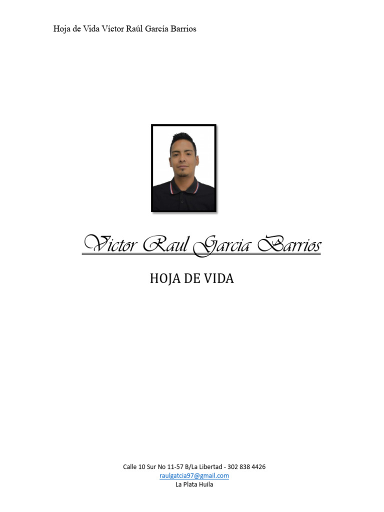 Victor Raul Garcia Barrios (Oficial) | PDF