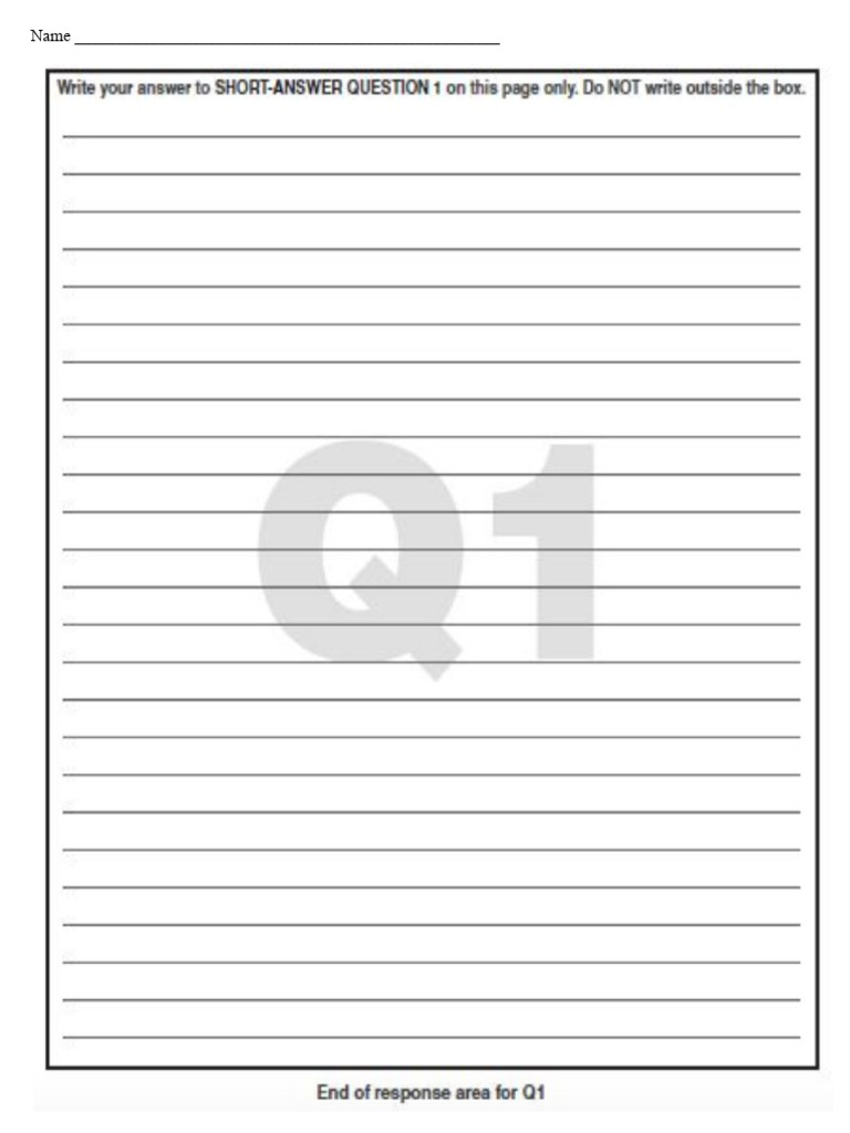 SAQ Response Sheet | PDF