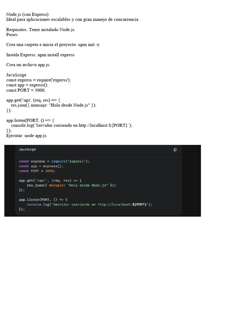 Node - Js (Con Express) | PDF