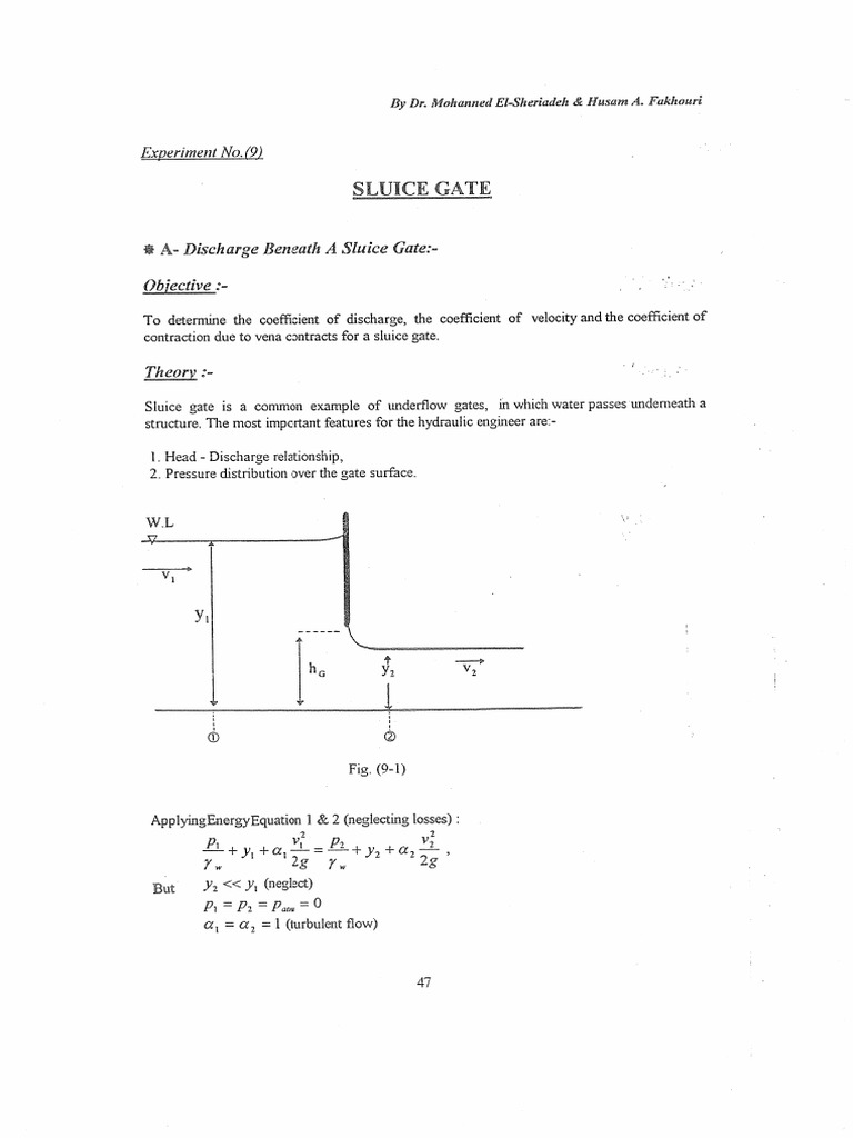 Lab9 Sluice Gate | PDF