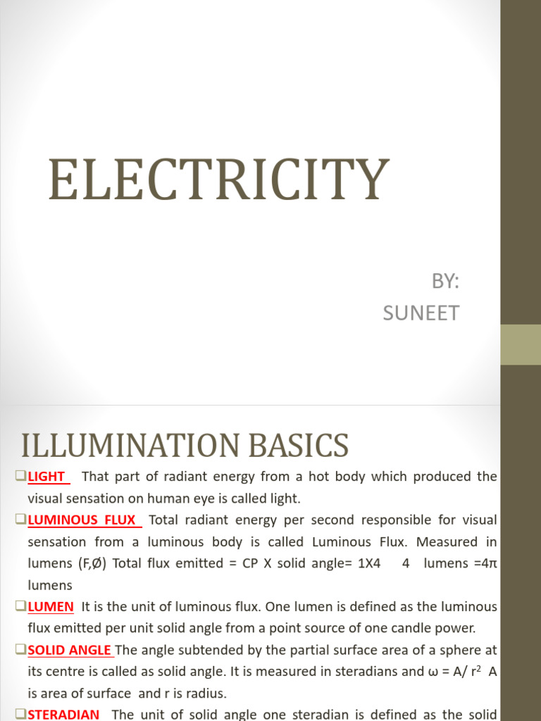 BS 3 Electricity Updated | PDF | Light | Electromagnetic Radiation