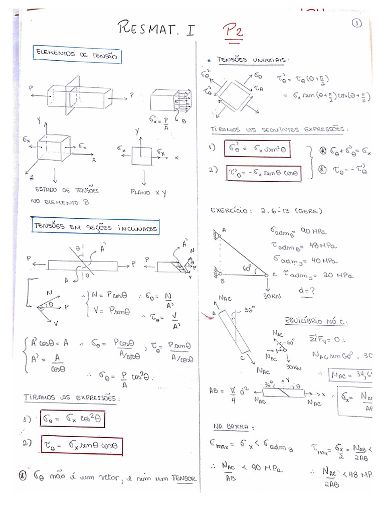 Resmat 1 P2 Bruno Jac | PDF