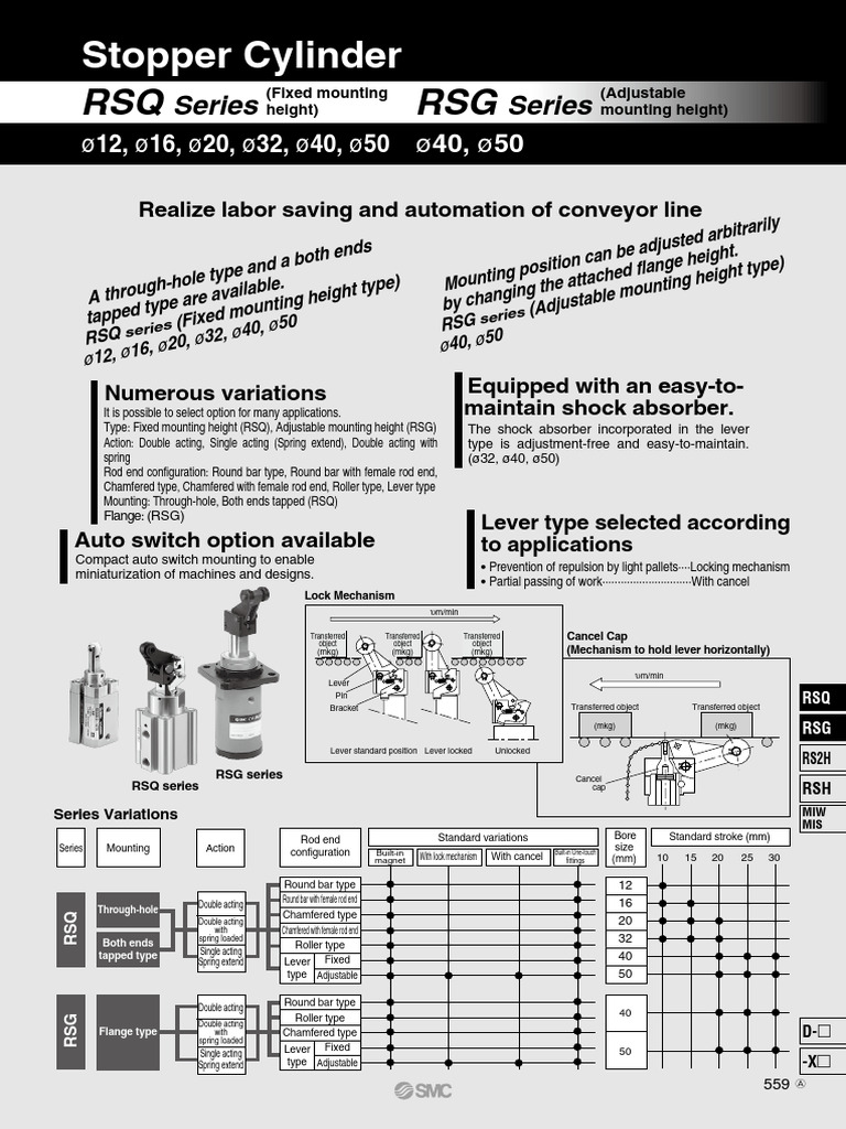 Stopper Cylinder | PDF | Switch | Mechanical Engineering