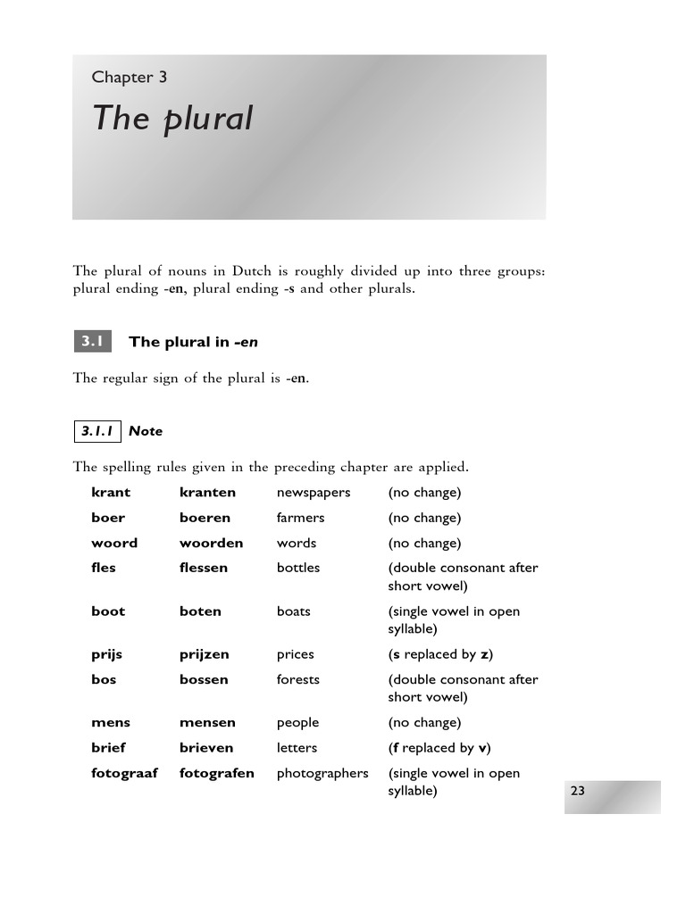 The Plural and The Articles | PDF | Grammatical Gender | Plural