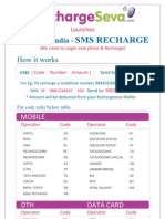 SMS Recharge: 1st T I Me I N Indi A