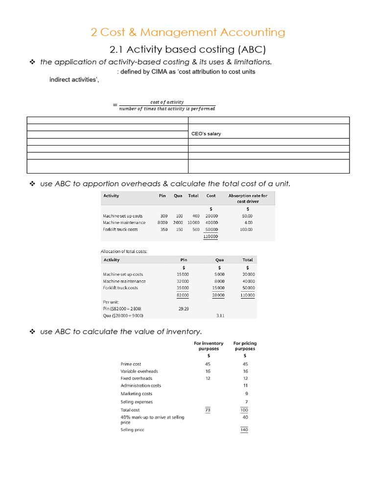 CH 2 Cost & Management Accounting | PDF | Economies | Business Economics