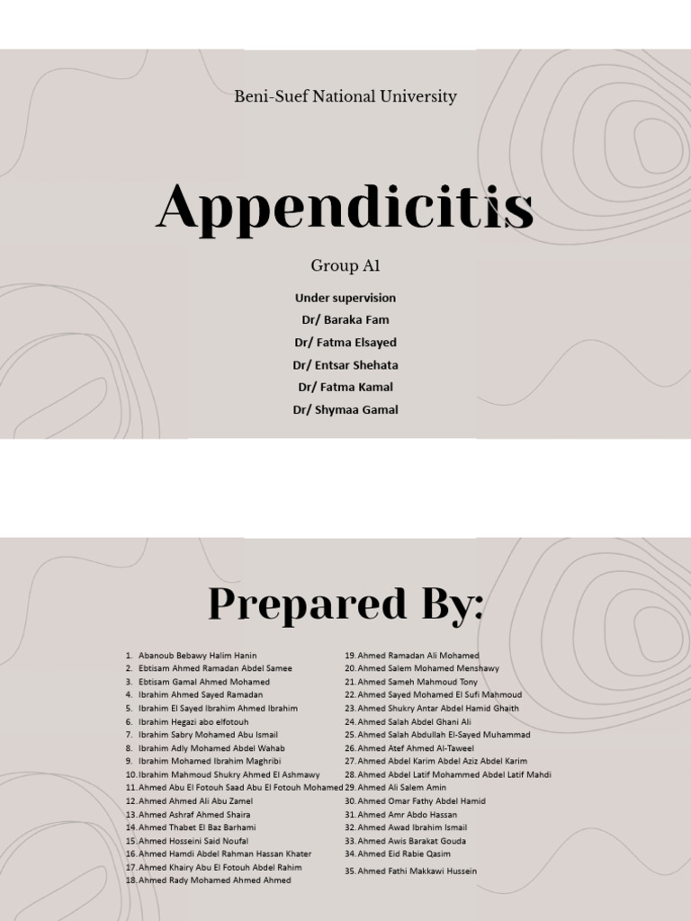 Appendicitis Power Point | PDF | Gastrointestinal Tract | Gastroenterology