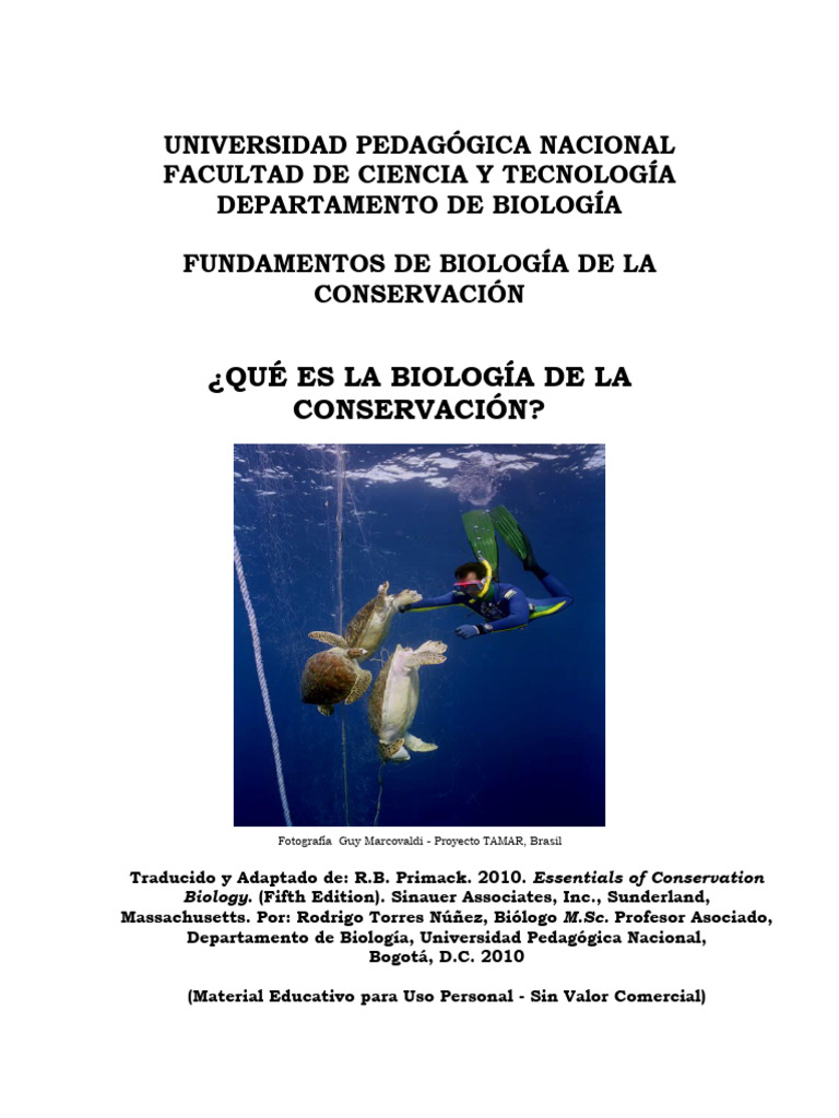 Primack Capitulo 1 | PDF | Biología de la Conservación | Biodiversidad