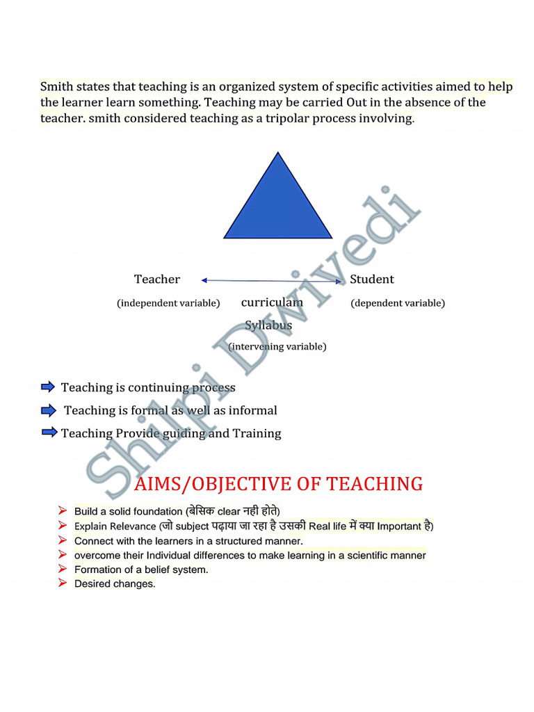 Teaching Aptitude Notes by Shilpi Dwivedi | PDF