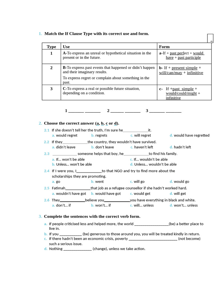 If Clauses | PDF | Semantics | Linguistic Morphology