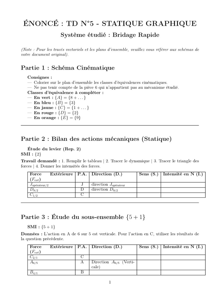 td5 Latex | PDF | Cinématique